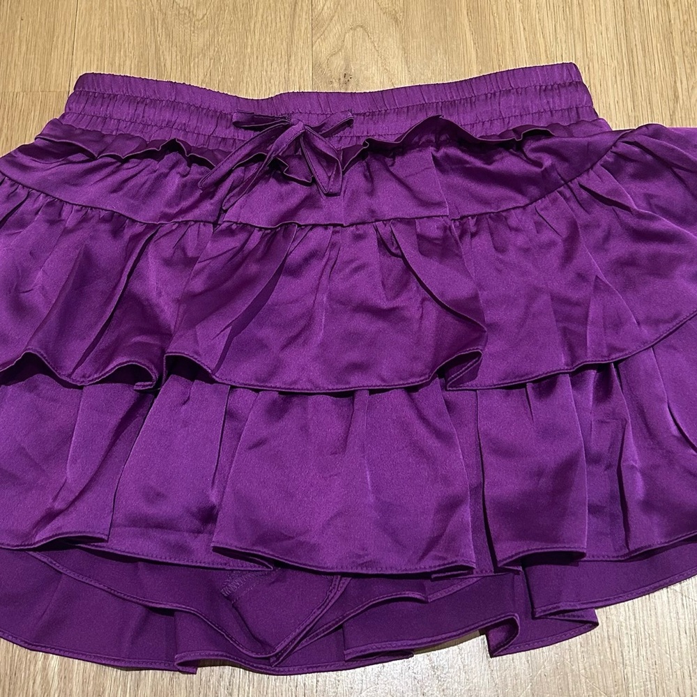Purple Ruffled Skirt